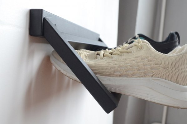 Półka ścienna na buty w stylu nowoczesnym industrialnym loft do ściany