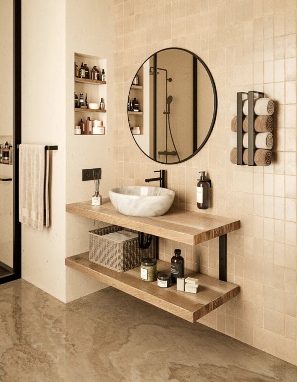 Podwójny Wspornik Półki Umywalki 15 cm do Kuchni Salonu Loft Wieszak