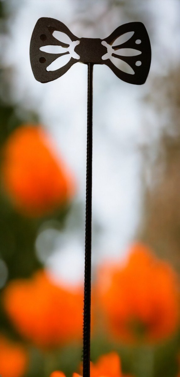 Podpórka podpora do roślin kwiatów wzór kokarda 40 cm