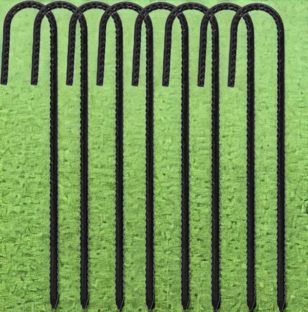 8x KOTWA ŚLEDŹ SZPILKA DO TRAMPOLINY ST4 8 mm x 70 cm MetalFab