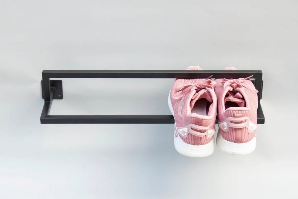 Półka ścienna na buty w stylu nowoczesnym industrialnym loft do ściany