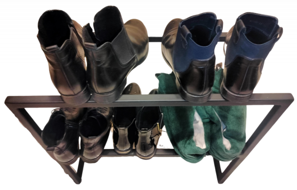 Stojak na buty do przedpokoju ręcznie robiony loft  Z3 MetalFab