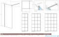 Radaway Modo X Black II Factory kabina Walk-in 75x200 szkło 10mm 389275-54-55
