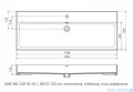 Oristo Skagen szafka z umywalką wisząca 119x50x45 biały mat OR49-SD1S-120-2/UME-BD-120-91-C