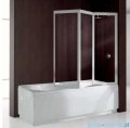 Novellini Parawan nawannowy AURORA 9 138x138cm profil biały szkło przezroczyste AURORA93V-1A