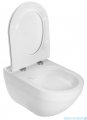 Roca Hebe miska WC wisząca Rimless z deską wolnoopadającą Slim biała A34H138000