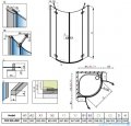 Radaway Fuenta New Pdd kabina 90x90cm szkło przejrzyste 384001-01-01L/384001-01-01R