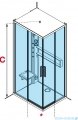 Novellini Glax 2 2.0 kabina z hydromasażem hydro plus 100x70 lewa biała G22A107SM1L-1UH