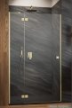 Radaway Essenza Brushed Gold Dwj drzwi wnękowe 80cm lewe szczotkowane złoto/szkło przejrzyste 1385012-99-01L