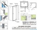 Radaway Torrenta KDJ kabina prysznicowa 120x110 prawa przejrzyste wspornik krzyżowy 133212-01-01R/1330110-01-01