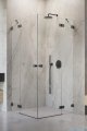 Radaway Essenza Pro Brushed GunMetal Kdd kabina 90x100cm szczotkowany grafit 10096090-92-01L/10096100-92-01R