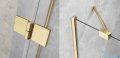 Radaway Essenza Gold PND II parawan nawannowy 130cm lewy złoty połysk/przejrzyste 110002130-09-01L