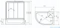 Novoterm Jukon Kabina hydromasażowa 121x81x220 cm prawa Jukon-P
