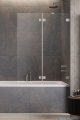 Radaway Essenza Pro Brushed Nickel Pnd II parawan nawannowy 120cm prawy szczotkowany nikiel 10102120-91-01R