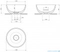 Omnires Shell M+ umywalka nablatowa Ø35 cm dune beige mat SHELL350UNDB