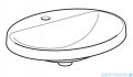 Geberit VariForm Umywalka owalna z półką z otworem na baterię, bez przelewu 60x48cm 500.726.01.2