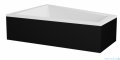 Besco Intima Duo 180x125cm obudowa CZARNY mat lewa/prawa OAID-180-NSC