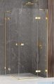 New Trendy Avexa Gold Shine kabina kwadratowa 100x100x200 cm przejrzyste EXK-1702