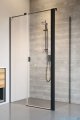 Radaway Nes Black Kds II kabina 90x90cm lewa czarny mat/szkło przejrzyste 10033090-54-01L/10040090-54-01