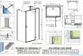 Radaway Essenza Kdj+S kabina 90x110x90cm prawa szkło przejrzyste 1384050-01-01/1385023-01-01R/1384050-01-01