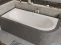 Besco Avita Slim + 150x75cm wanna asymetryczna lewa + syfon #WAV-150-SL+