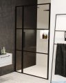 Riho Grid GB104 drzwi prysznicowe 110x200cm czarne G004004121