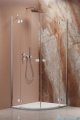 Radaway Fuenta Pdd kabina 100x80cm chrom połysk szkło przejrzyste 1384003-01-01L/1384002-01-01R