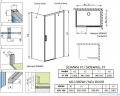 Radaway Idea White Kdj kabina 100x100cm prawa szkło przejrzyste 387040-04-01R/387052-04-01L