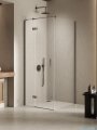 New Trendy Nesta Gunmetal Brushed kabina 110x100x200 cm lewa wspornik równoległy grafit szczotkowany/szkło przejrzyste K-4717