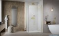 Radaway Essenza Kdj Gold kabina 110x120cm prawa szkło przejrzyste 1385041-09-01R/1384054-01-01
