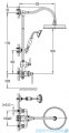 Omnires Armance system prysznicowy natynkowy chrom AM5244CR