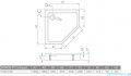 Radaway Doros Pt Compact Stone brodzik pięciokątny 100x100x11,5cm antracyt SDRPT1010-05-64S