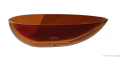 Besco Neya Earth Rust + maskownica czarny matt umywalka nablatowa 60x35x15cm #UMN-60-ERB