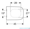 Geberit Selnova Smyle Square Slim Deska sedesowa 500239011