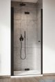 Radaway Nes 8 Black Dwb drzwi wnękowe 70cm lewe czarny mat/szkło przejrzyste 10079070-54-01L