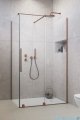 Radaway Furo Kdj Brushed Copper kabina 130x100cm prawa szczotkowana miedź 10104672-93-01R/10110630-01-01/10113100-01-01