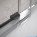 Radaway Idea Black Dwj drzwi wnękowe 140cm lewe czarny mat/szkło przejrzyste 387018-54-01L