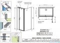 Radaway Eos KDS II kabina prysznicowa 120x100 lewa przejrzyste 13799484-01L/13799432-01
