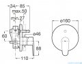 Roca Victoria Plus bateria wannowo-prysznicowa podtynkowa Chrom A5A064FC00