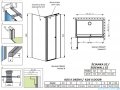 Radaway Eos KDS II kabina prysznicowa 100x70 prawa przejrzyste 13799482-01R/13799428-01