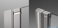 Radaway Nes Brushed Nickel KDD B / KDD I kabina 90x80cm prawa szczotkowany nikiel przejrzyste 10024090-91-01R/10015080-91-01L