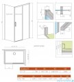 Radaway Idea Kdj kabina 160x70cm prawa szkło przejrzyste 387046-01-01R/387048-01-01L