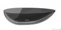 Besco Neya Carbon Grey + maskownica biała umywalka nablatowa 60x35x15cm #UMN-60-CGW