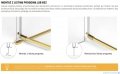 New Trendy Avexa Gold Shine drzwi wnękowe 130x200 cm przejrzyste prawe EXK-1641