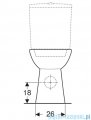 Geberit Selnova Comfort Miska stojąca lejowa 500284015
