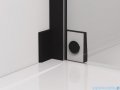 SanSwiss Cadura Black Line drzwi wahadłowe 100cm jednoczęściowe lewe z profilem przyściennym czarny mat CA1CG1000607
