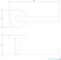 Omnires Modern Project uchwyt na papier toaletowy biały mat MP60510WM