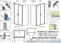 Radaway Nes 8 Black DWD+S kabina 80x90cm czarny mat/szkło przejrzyste 10081180-54-01/10080090-54-01