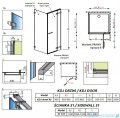 Radaway Euphoria KDJ Kabina prysznicowa 90x110 prawa szkło przejrzyste 383612-01R/383241-01R/383053-01