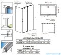 Radaway Espera KDJ Kabina prysznicowa 120x80 prawa szkło przejrzyste + Brodzik Argos D + syfon 380595-01R/380232-01R/380148-01L/4AD812-01